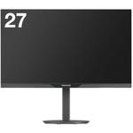 GH-LCW27CH-BK 27型ワイドカラーLED液晶ディスプレイ 昇降スタンド付き グリーンハウス