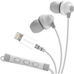 ステレオヘッドホン(マイク付)/耳栓型/Lightning/10．0mmドライバ/FAST MUSIC/LF12C エレコム