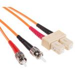 536-6951 T-SC patchlead OM2 Duplex Orange 10m RS PRO