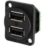 USBコネクタ， USB2.0， メス RS PRO， ポート数:2 RS PRO