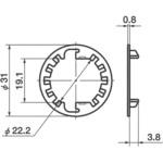 90-6-875 E3用座金(オプション) NBK(鍋屋バイテック会社)