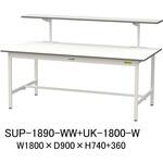 軽量作業台/耐荷重150kg_架台付_固定式H740_ワークテーブル150シリーズ 山金工業