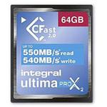 INCFA64G-550/540 INTEGRAL 64GB CFAST R-550 W-540 MB/S Integral Memory