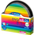 DVD+R ＜片面2層＞ 1回記録用 8.5GB 2.4-8倍速 インクジェットプリンター対応 スピンドルケース Verbatim(バーベイタム)
