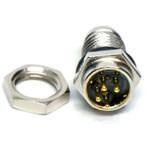 M8 CONN PANEL SCREW 4PIN M CONN M PIN AMPHENOL