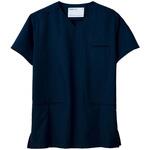 VEM6002-UE-4L 作業服 メディカルウェア ベルデクセル 男女兼用 セットアップスクラブ VEM6002上 ダークネイビー 4L ミドリ安全