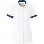 VEM97-UE-3L 作業服 メディカルウェア 女性用チュニック VEM97上 ホワイト×ネイビー 3Lサイズ ミドリ安全