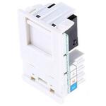 K5787 WHI MK Electric 電話モジュラージャック・フェイスプレート Logic Plus MK (ELECTRIC)