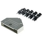 Harting D-subコネクタ用バックシェル ストレート メタル ハーティング