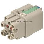 Harting ヘビーデューティパワーコネクタ Han Q シリーズ メス 12極 10A 400 V 3 A ハーティング