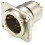 AC7MDZ Amphenol XLRコネクタ オス 7極 ストレート パネルマウント AC7MDZ 金めっき AMPHENOL