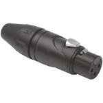 AX3FB Amphenol XLRコネクタ メス 3極 ストレート ケーブルマウント AX3FB 銀めっき AMPHENOL