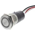 Bulgin 押しボタンスイッチ 50 mA @ 24 V dc モーメンタリ パネルマウント BULGIN