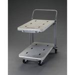 EA520P-12 810x480mm/200Kg 運搬車(二段式/プラスチック製) エスコ