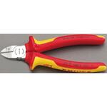 EA536KB-160A 160mm 絶縁穴付ニッパー(グリップ付/メッキ) エスコ