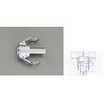 EA462BF-24 2・1/2” ホース用カップリング(アルミ製) エスコ