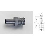 EA462BN-12 1-1/4” ホース用プラグ(ポリプロピレン製) エスコ