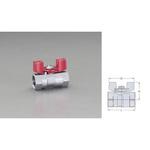 EA470AF-3 Rc 3/8”  ボールバルブ(ステンレス製) エスコ