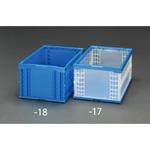 EA506AA-18 649x439x327mm/74.0L 折畳コンテナ(青) エスコ