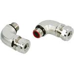 Adaptaflex コンジット 90° エルボー 銀 スチール ADAPTAFLEX