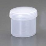 Φ61x64mm/105ml 広口ポリ容器(10個) エスコ