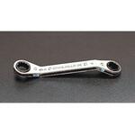 EA602CE-51 1/4" x 5/16" ラチェットメガネ(オフセット型) エスコ