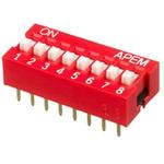 NDSR-08-V Apem ディップスイッチ 埋込型 8PST APEM