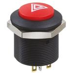 Apem 押しボタンスイッチ 200 mA @ 12 V dc ラッチ パネルマウント 2極オン / オフスイッチ APEM