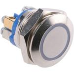 Apem 押しボタンスイッチ 200 mA @ 6 V ac/dc 50 mA @ 24 V ac/dc パネルマウント 緑 APEM