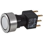 Apem 押しボタンスイッチ 6 A @ 250 V ac ラッチ パネルマウント 青 2極オン / オフスイッチ APEM