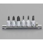 EA617XM 1/4"sq/6個組 [+ -]ビットソケット エスコ