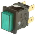 H8353ABNABB Arcolectric 押しボタンスイッチ 15 A @ 250 V ac ラッチ パネルマウント 緑 ARCOLECTRIC