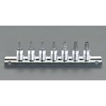 EA618AX 1/4"sq 7個組[Bore・Torx]ビットソケット エスコ