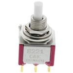 8221SHZGE C & K 押しボタンスイッチ 1 A @ 28 V dc On-(On) パネルマウント DPDT C & K COMPONENTS