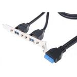 Clever Little Box USBケーブル 0.9m USB 3.0 メスUSB A → メス20ピンコネクタ CLEVER LITTLE BOX