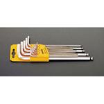 EA573GG-190 0.05-3/8”/13本組 [Ball Hex]キーレンチ(ロング) エスコ