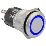 EAO 押しボタンスイッチ 1 A @ 24 V dc モーメンタリ パネルマウント 青 単極双投(SPDT) EAO