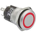 EAO 押しボタンスイッチ 1 A @ 24 V dc モーメンタリ パネルマウント 赤 単極双投(SPDT) EAO