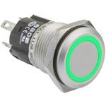 EAO 押しボタンスイッチ 1 A @ 24 V dc モーメンタリ パネルマウント 緑 単極双投(SPDT) EAO