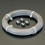 EA628SL-13 1.5/2.0mmx20m/7x7 ステンレスロープ(ナイロン被覆) エスコ