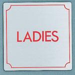 サインプレート LADIES 光