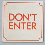 サインプレート DON’T ENTER 光