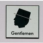 PL380-1 サインプレート Gentlemen 光