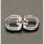 EA638-28 28x10mm/30kg ミニスイベル(ニッケルメッキ) エスコ