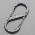 110x50mm Sカンスナップ(ステンレス製/ブラック) エスコ