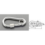 EA638AX-22 80x 8mm スナップフック(スレンレス製) エスコ