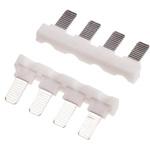 888-6940 6.2mm Relay 4 way Jumper Comb White RS PRO
