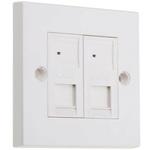 791-8488 Cat6 UTP Faceplate 2 Port RS PRO