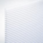 ポリカ中空ボード2枚入り 乳白半透明 簡易内窓用フレーム&レールセット用 光