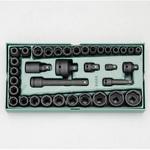 EA687YA-8 3/8"・1/2"sq インパクトソケットセット(トレー入り) エスコ
